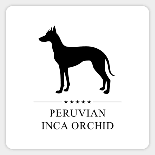 Peruvian Inca Orchid Black Silhouette Sticker